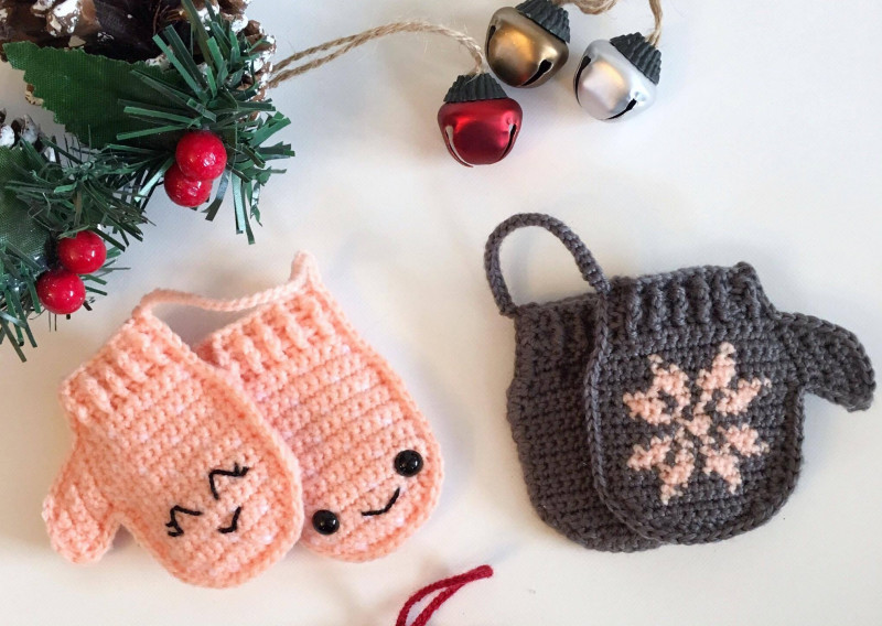 Cute Mittens Ornament