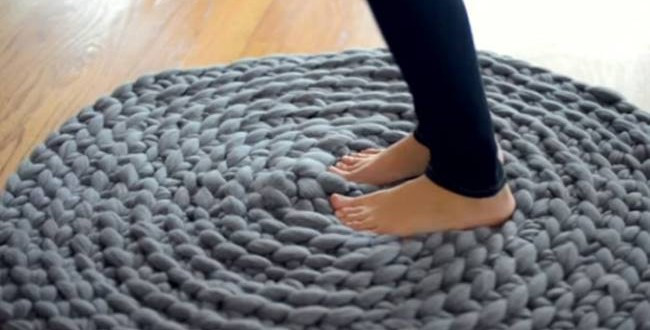 Thick merino rug pattern