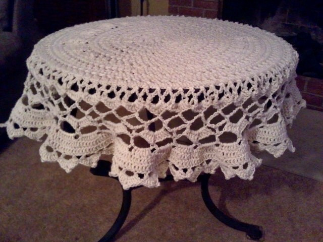 Crochet tablecloth