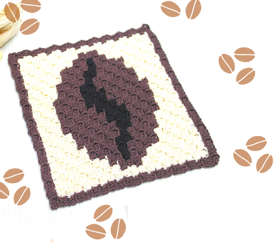 Crochet Coffee Bean Coasters