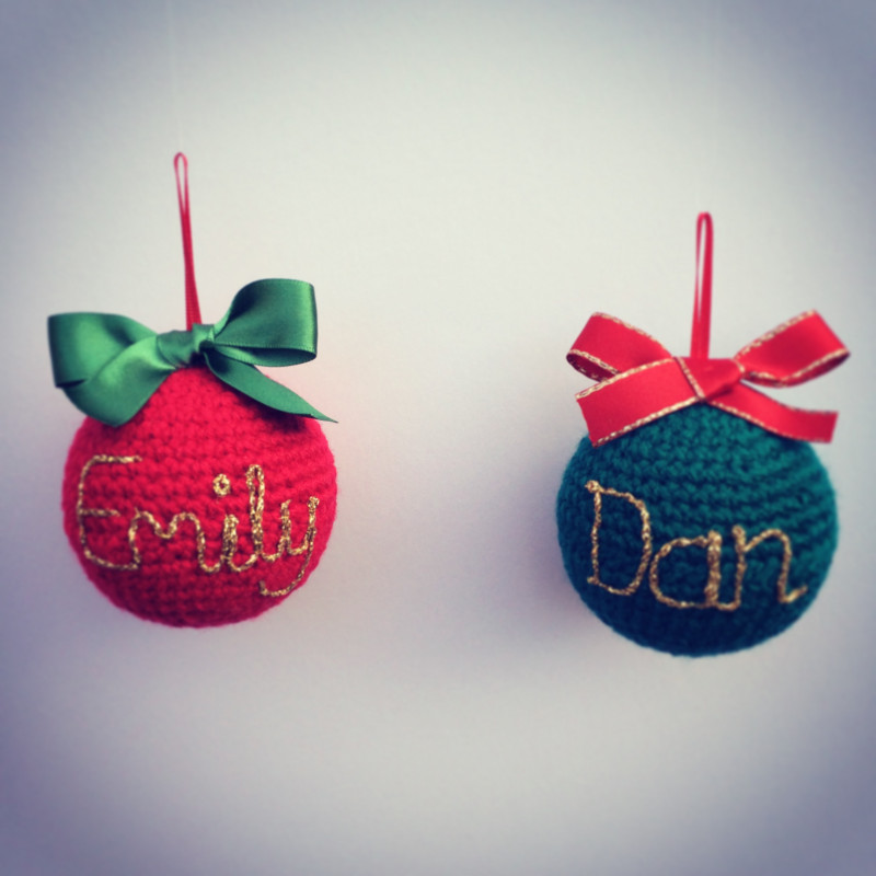 Named Christmas Balls