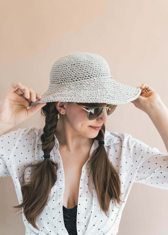 Crochet sun hat
