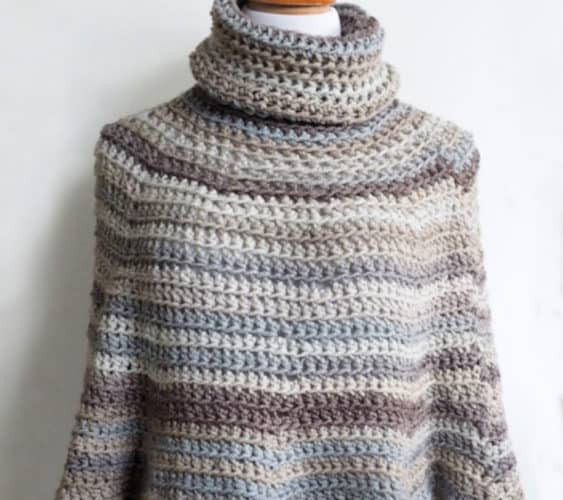 My simple, but very warm poncho