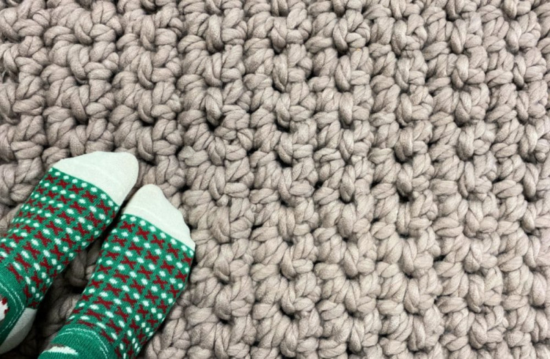 My first time with thick yarn