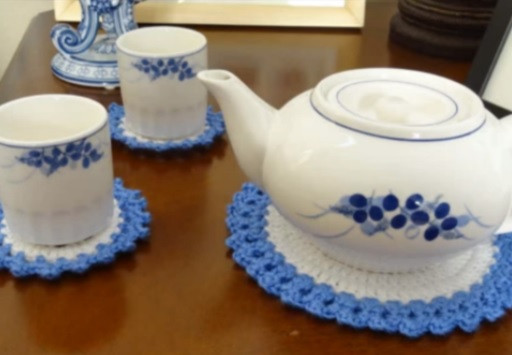 Crochet set of coasters