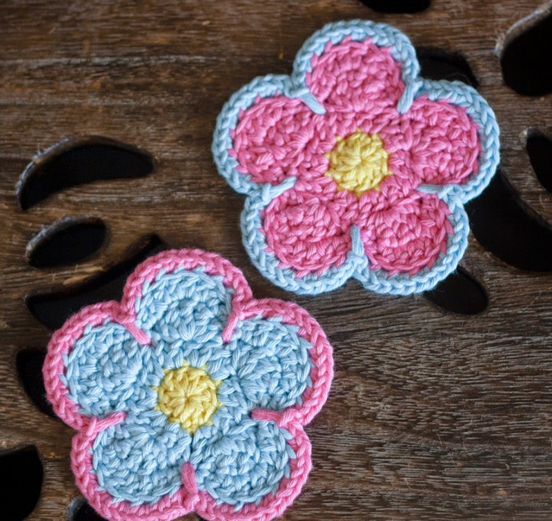 Crochet Flower Coasters