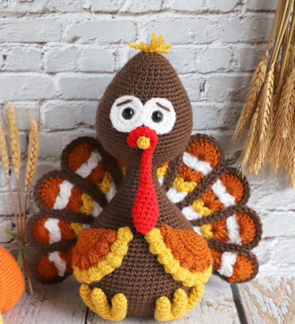 Crochet Turkey Symbol