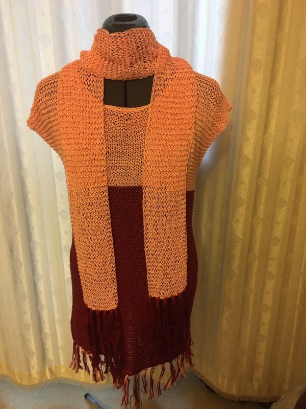 Finished my tunic and summer scarf