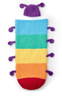 Caterpillar snuggle sack