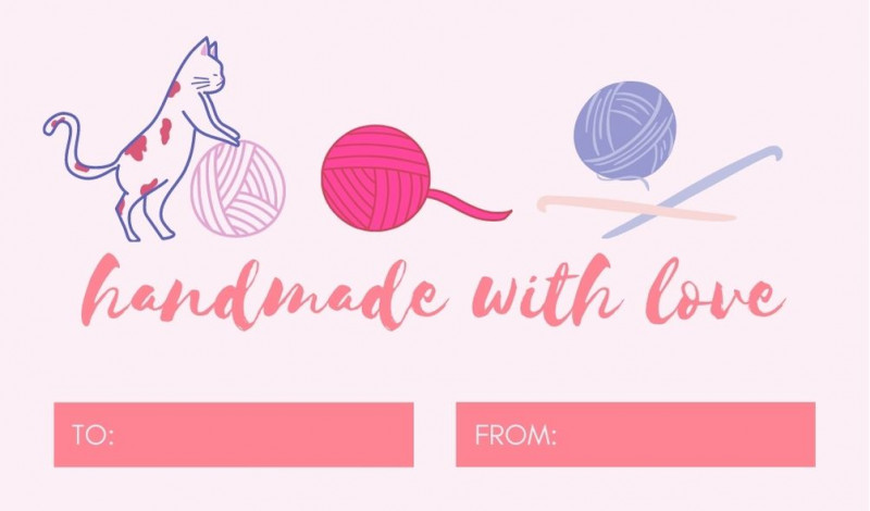 "Handmade with Love" Free Gift Tags