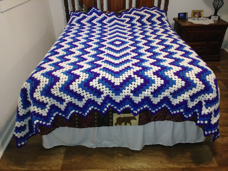 Drop in the Pond Afghan