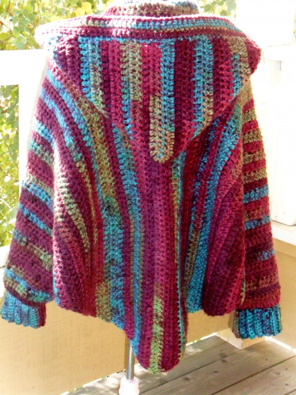 Crochet Cuffed Shawl.
