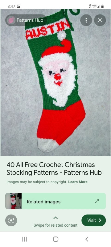 Anyone have a CROCHET Pattern for this stocking?