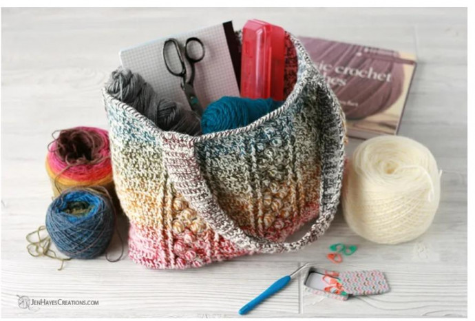 Braided Bobble Crotchet Bag Braided Bobble Crotchet Bag