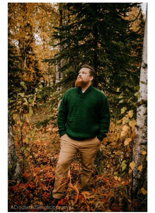 Fashionable Crochet Shawl Collared Pullover: A Wardrobe Essential for Men Fashionable Crochet Shawl Collared Pullover: A Wardrobe Essential for Men