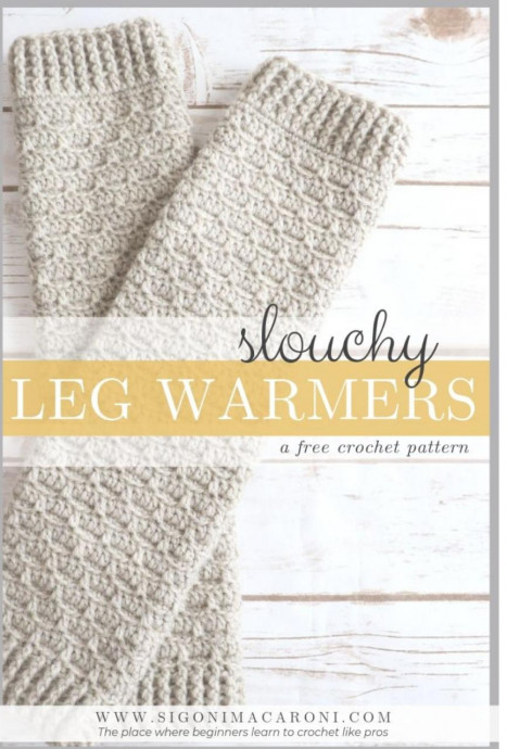 Slouchy Crochet leg warmers