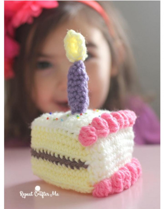 Celebrate Birthdays with Crotchet Slice Cake Toys for Kids Celebrate Birthdays with Crotchet Slice Cake Toys for Kids