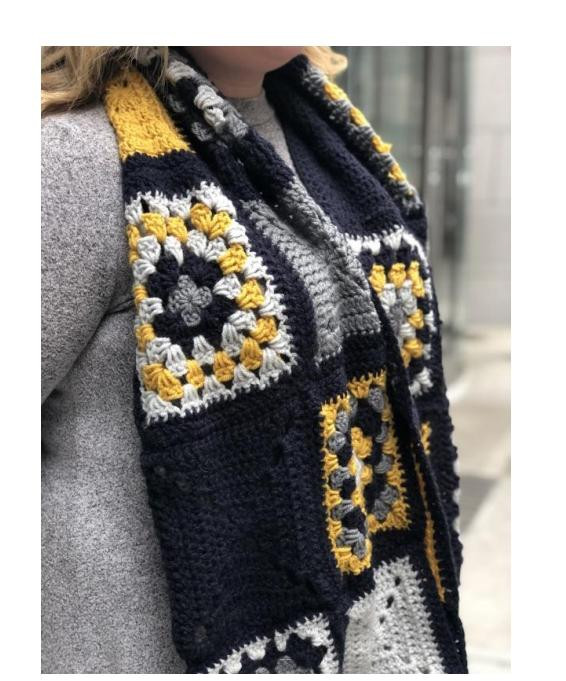 Granny Square Scarf