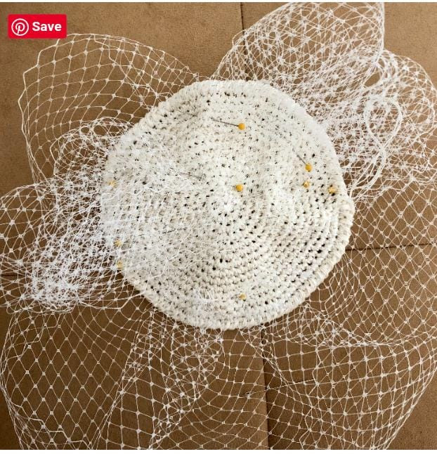 Crochet fascinator Crochet fascinator