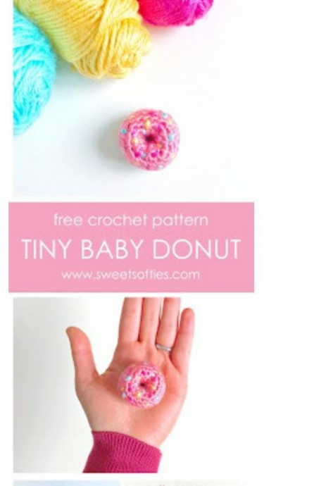 Tiny Baby donuts crochet pattern