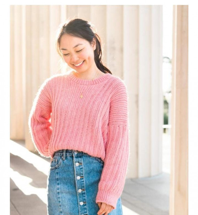 Ribbed Crochet Sweater