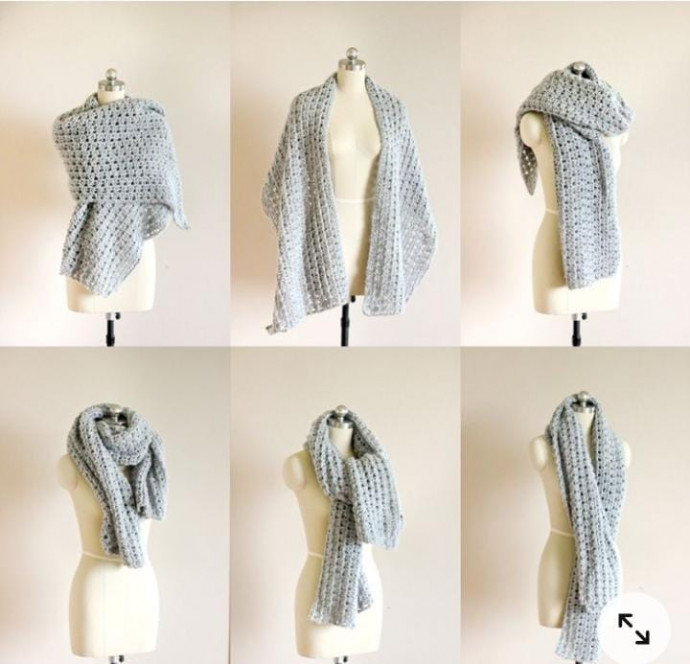 Crotchet Shawl Scarf Crotchet Shawl Scarf