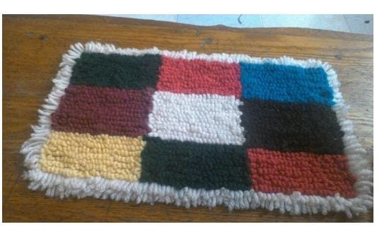 Crotchet door mat Crotchet door mat