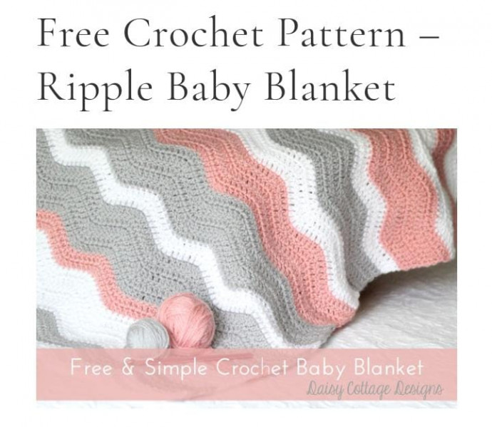 Ripple Baby Blanket Crochet Pattern