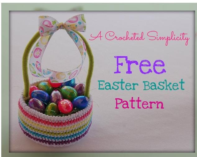 Crochet Easter basket