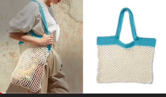 Mesh shopping bag crotchet pattern