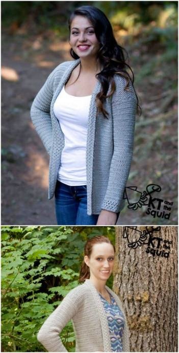 Create Your Own Cozy Open Front Crocheted Cardigan for Fall and Winter Create Your Own Cozy Open Front Crocheted Cardigan for Fall and Winter