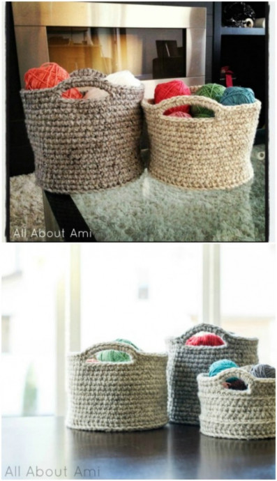 Crochet basket