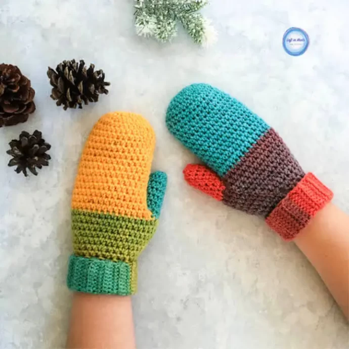 How to Crochet Chroma Mittens