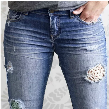 Crochet Patch for Holes in Your Jeans