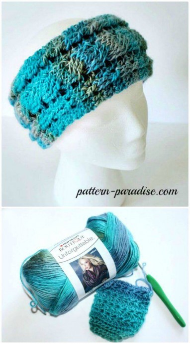 Stay Warm This Winter with a Stylish Crocheted Headband and Ear Warmer Stay Warm This Winter with a Stylish Crocheted Headband and Ear Warmer