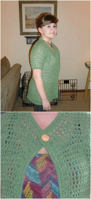 Crochet swimsuit cover