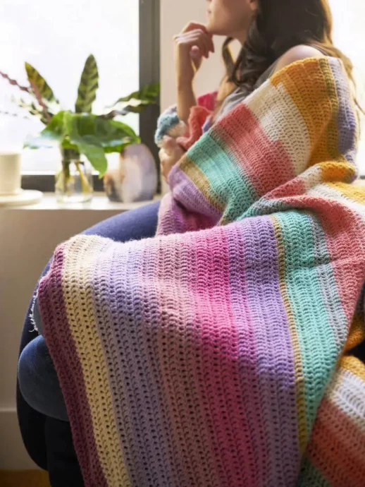Create a Cozy Beginner-Friendly Crochet Blanket with Vibrant Stripes Create a Cozy Beginner-Friendly Crochet Blanket with Vibrant Stripes