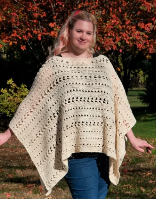 Perfect Fall Poncho Crochet Pattern