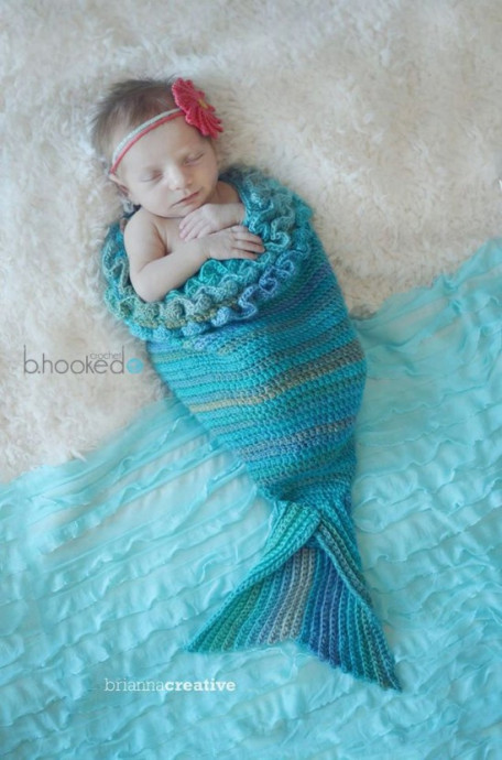 Adorable Mermaid Cocoon for Newborns: A Perfect Gift for New Mothers Adorable Mermaid Cocoon for Newborns: A Perfect Gift for New Mothers