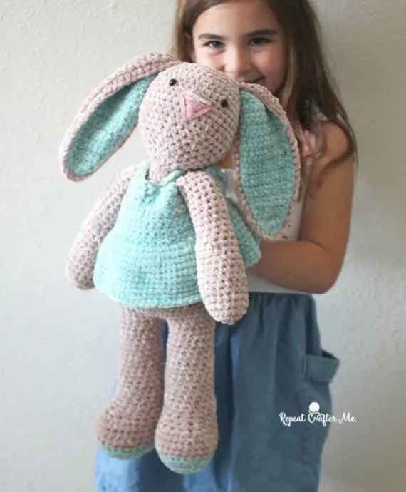 Crochet Bernat Baby Velvet Bunny