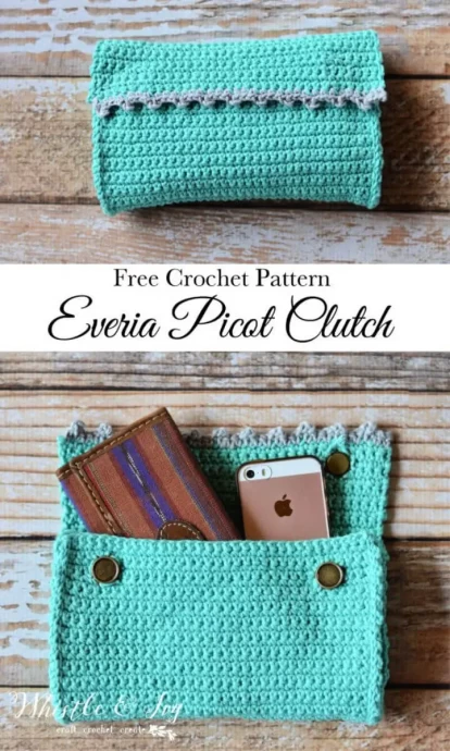 Everia Picot Clutch Crochet Pattern
