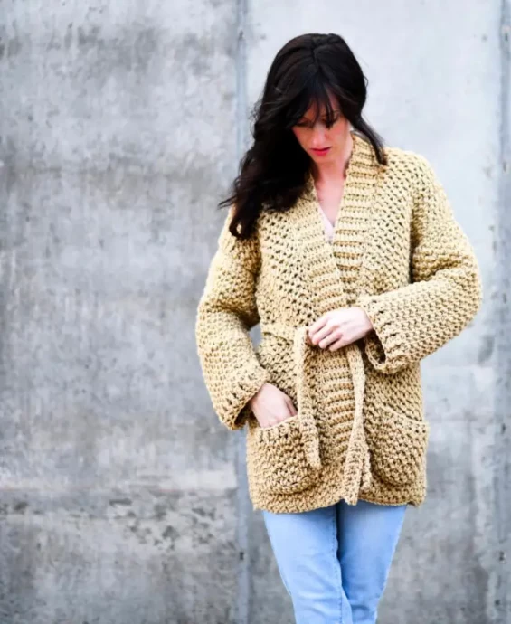 Sweater Coat Cardigan Crochet Pattern