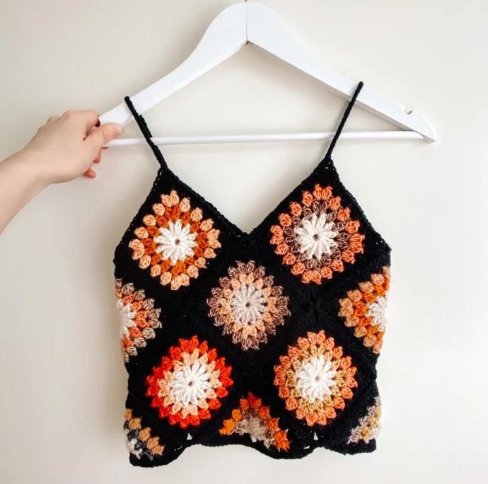 Granny Square Flower Top