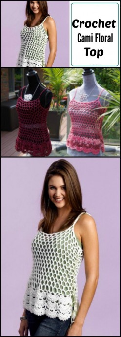 Crochet Cami Floral Top