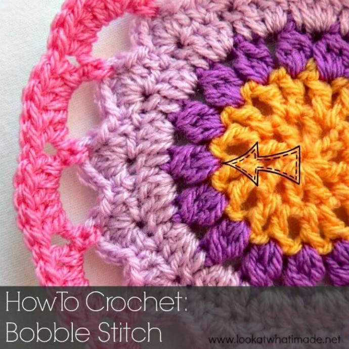 Crochet Bobble Stitch Pattern: