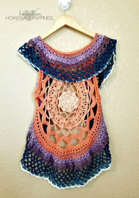 Crochet Mandala Vest Pattern