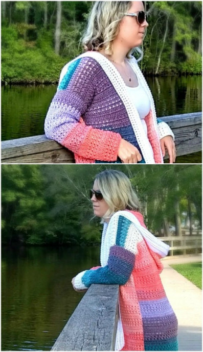 Colorblock Cardigan: The Perfect Crochet Project for Every Season Colorblock Cardigan: The Perfect Crochet Project for Every Season