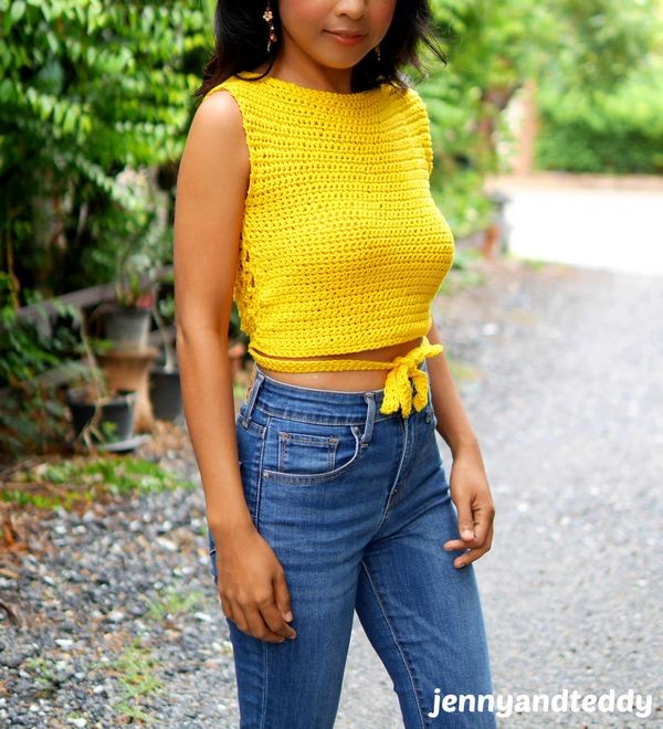 Sunflower Crop Top