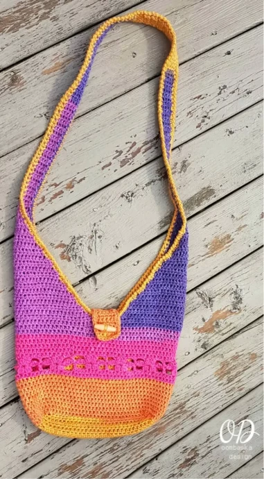 Crochet Tropical Paradise Crossbody Bag