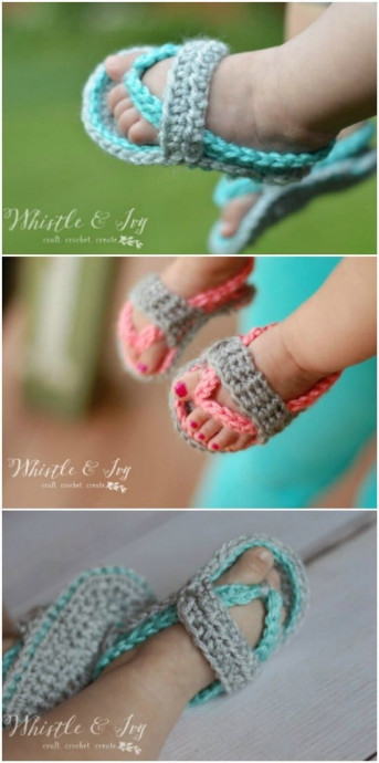 Crochet Baby Flip Flops: The Perfect Gift for Newborns and Infants Crochet Baby Flip Flops: The Perfect Gift for Newborns and Infants